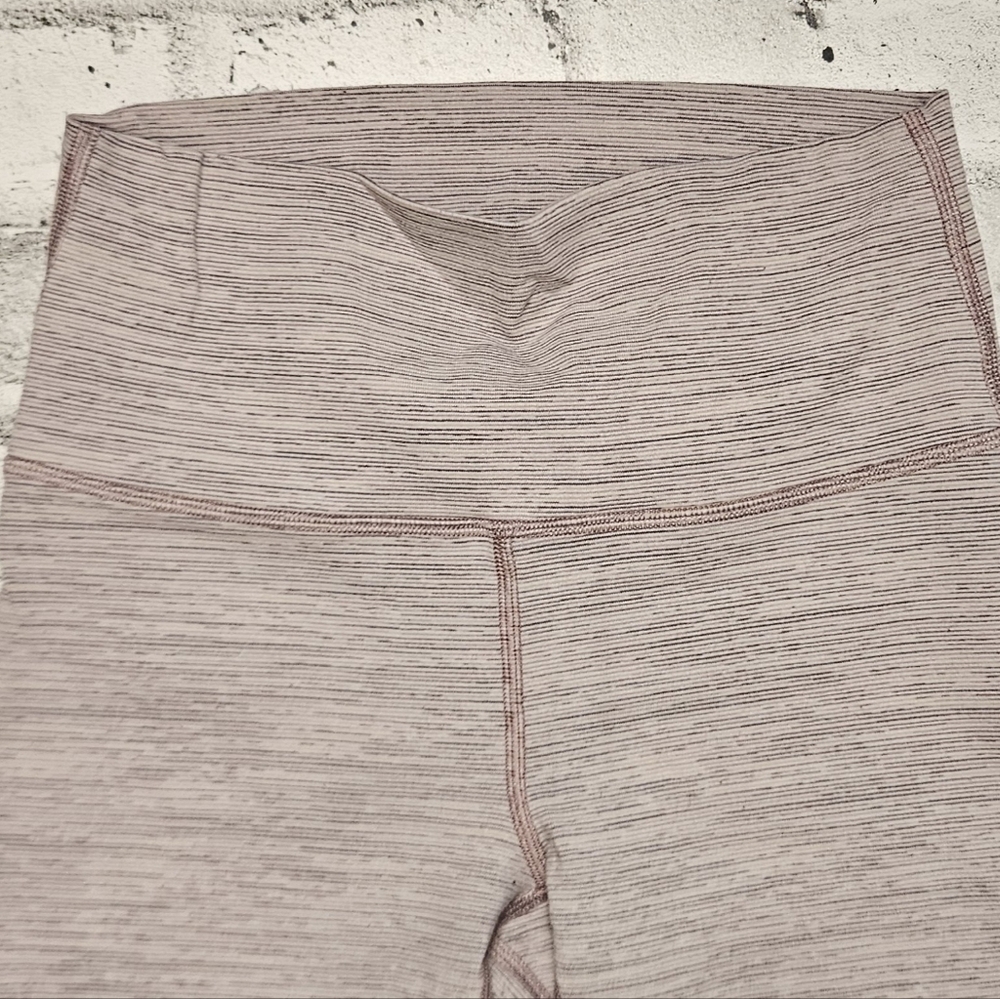 Lululemon Wunder Under High Rise Heather Pink Yoga Leggings Size 6 - Picture 7 of 11